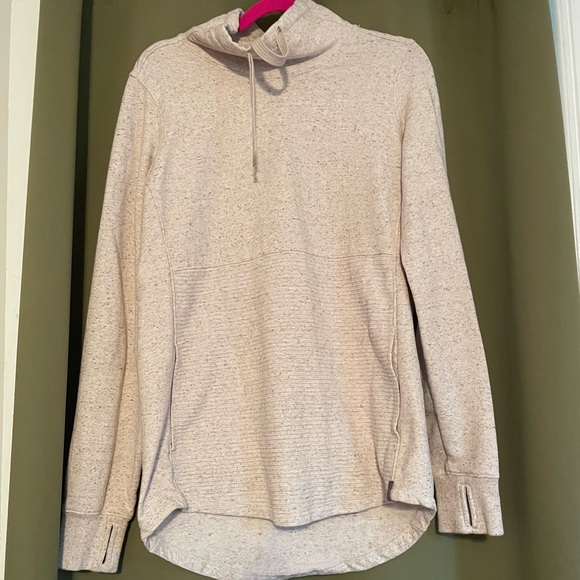 Women's L.L.Bean Cozy Mixed-Knit Pullover gray birch heather Medium Tall - Picture 4 of 12